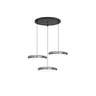 MInimalist Modern Chrome Circular LED Acrylic Pendant Lights Image - 8