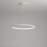 Minimalist Modern Circular Ring LED Pendant Light Image - 11