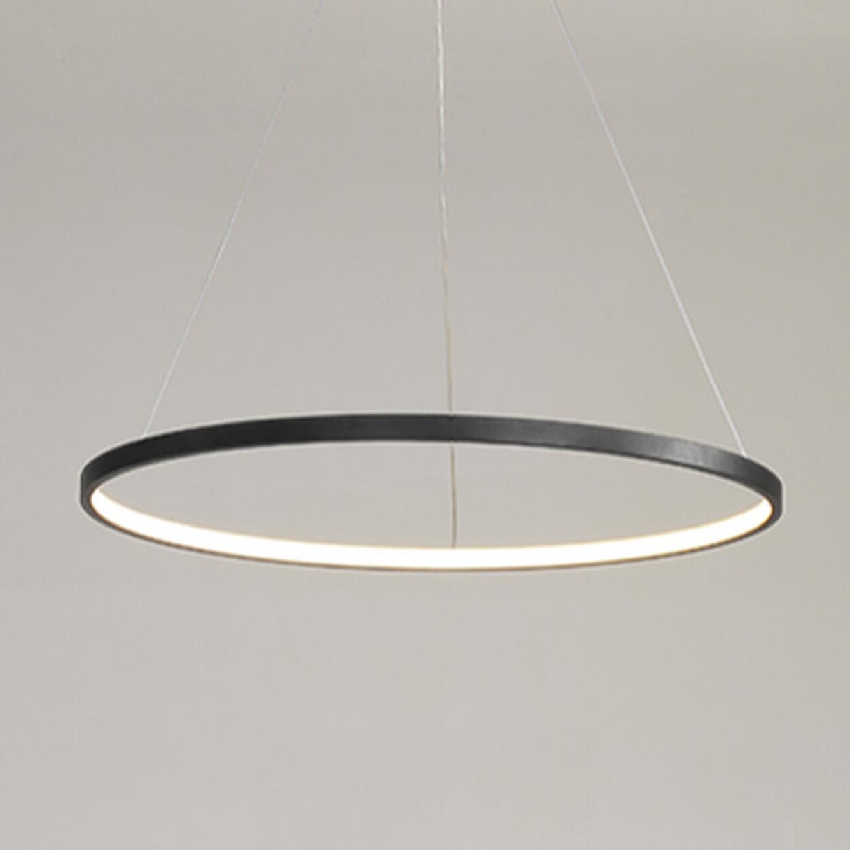 Minimalist Modern Circular Ring LED Pendant Light Image - 13