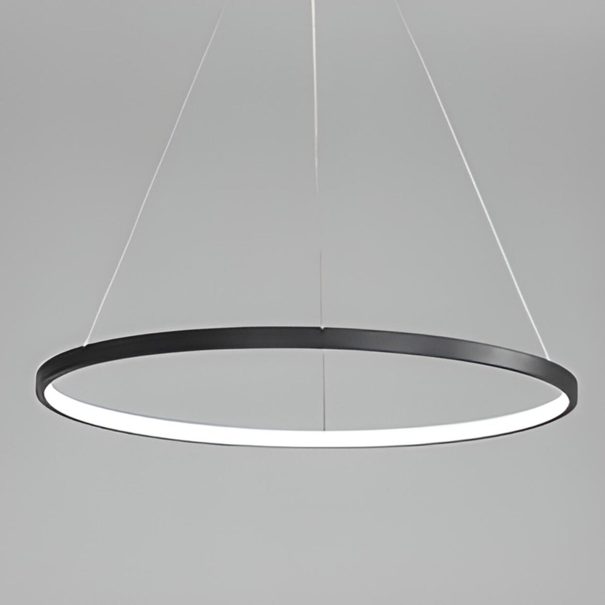 Minimalist Modern Circular Ring LED Pendant Light Image - 16