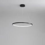 Minimalist Modern Circular Ring LED Pendant Light Image - 22