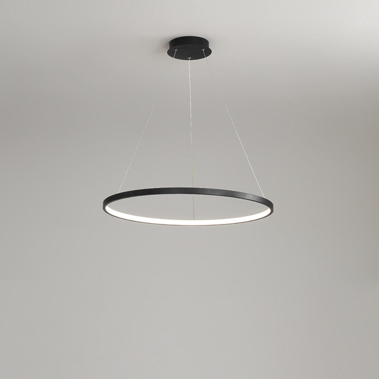 Minimalist Modern Circular Ring LED Pendant Light Image - 23