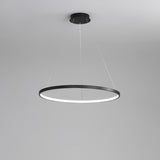 Minimalist Modern Circular Ring LED Pendant Light Image - 24