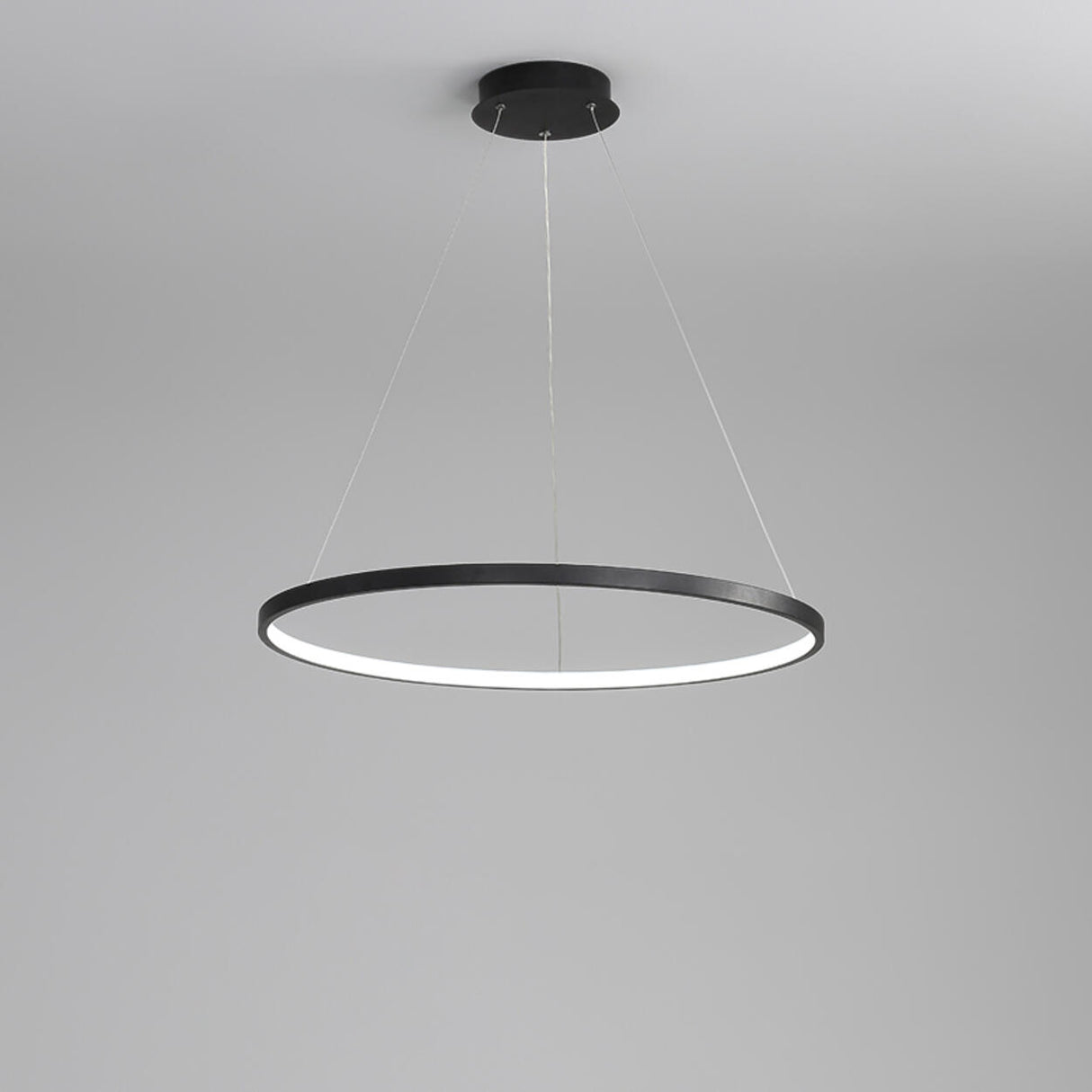 Minimalist Modern Circular Ring LED Pendant Light Image - 25