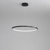 Minimalist Modern Circular Ring LED Pendant Light Image - 25