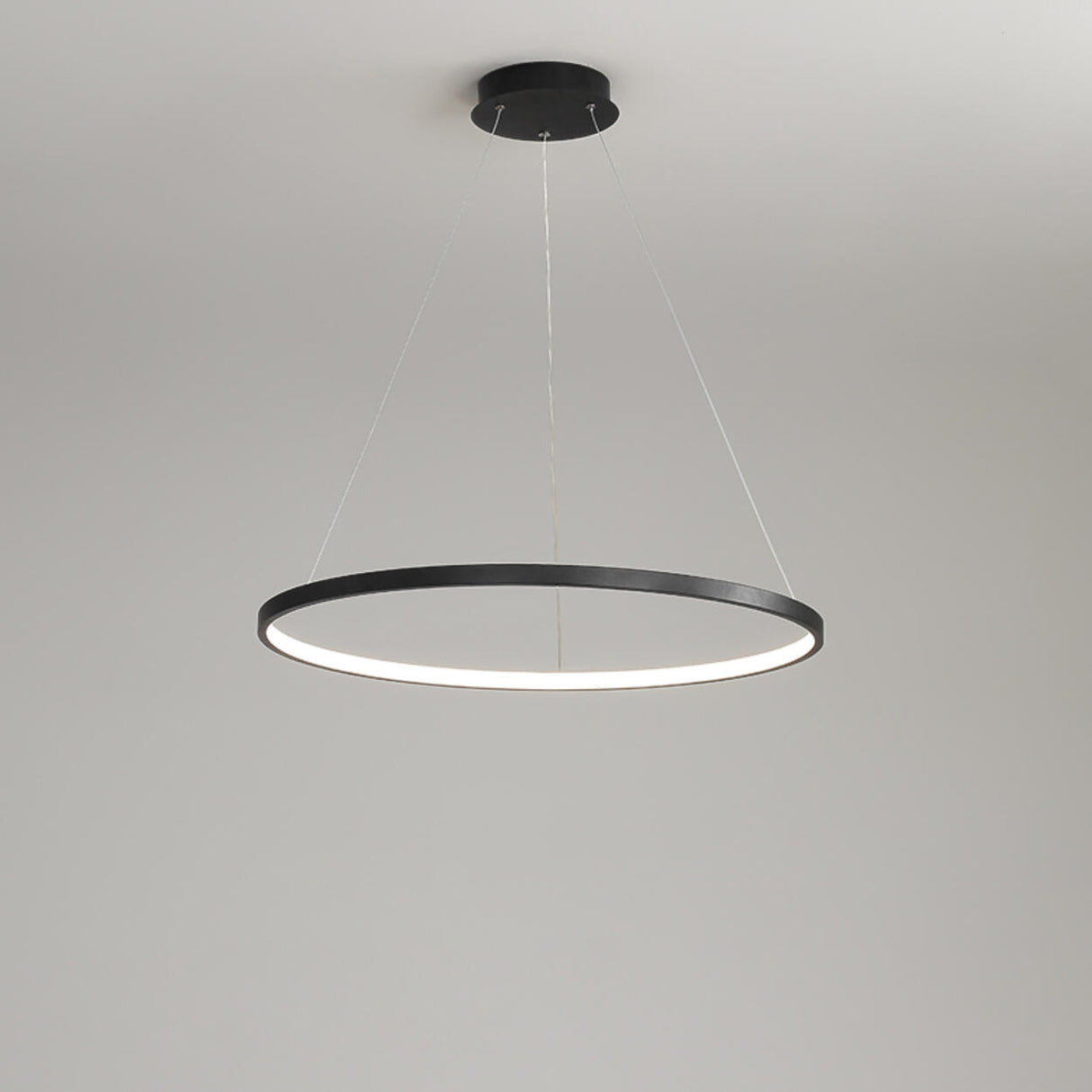 Minimalist Modern Circular Ring LED Pendant Light Image - 26