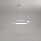 Minimalist Modern Circular Ring LED Pendant Light Image - 3