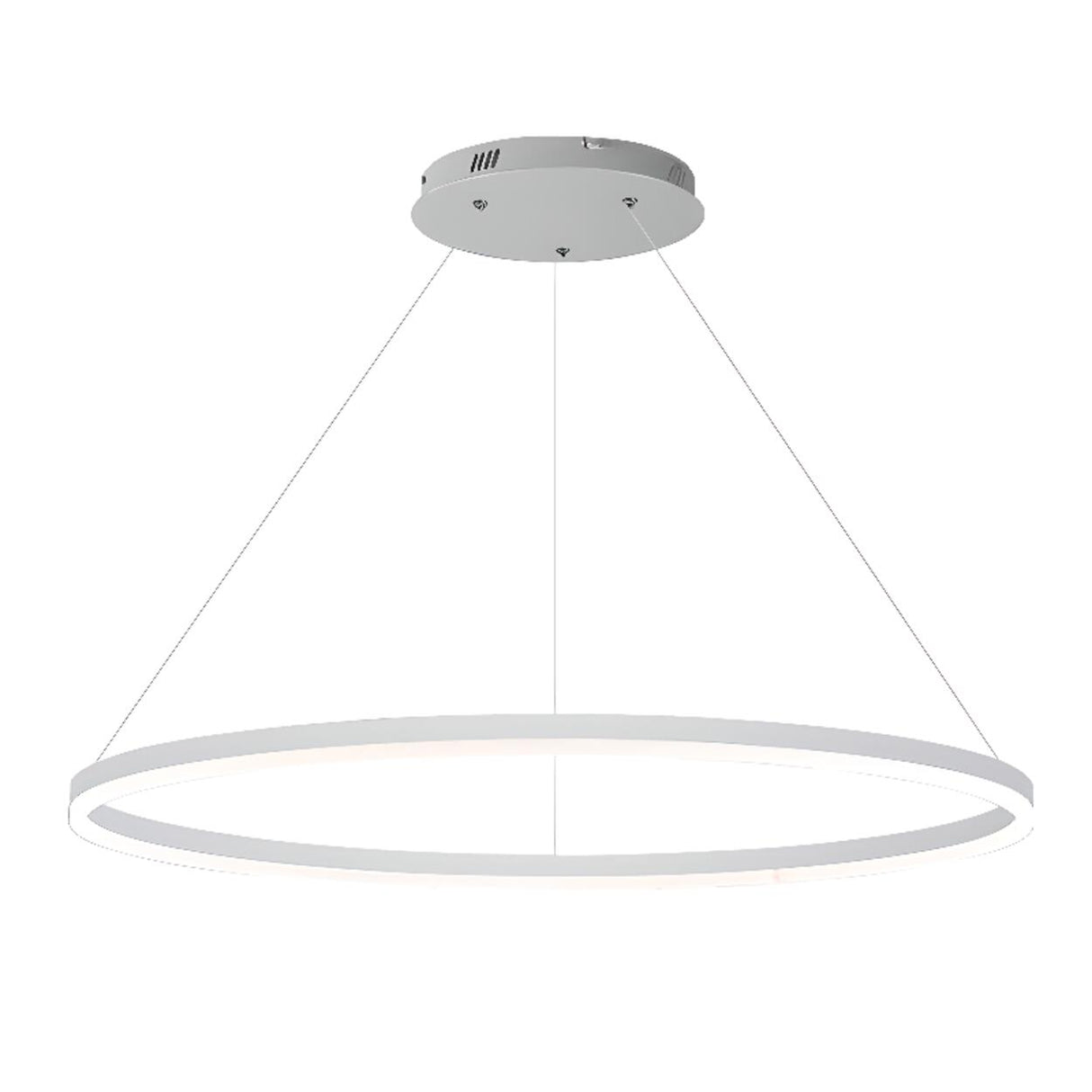 Minimalist Modern Circular Ring LED Pendant Light Image - 9