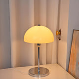 Minimalist Modern Dome Shade Metal Bedside Table Lamp Image - 1