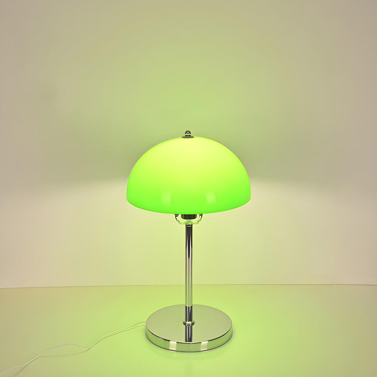 Minimalist Modern Dome Shade Metal Bedside Table Lamp Image - 11