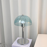 Minimalist Modern Dome Shade Metal Bedside Table Lamp Image - 7