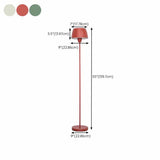 Minimalist Modern Green Barrel Metal Floor Lamp #size