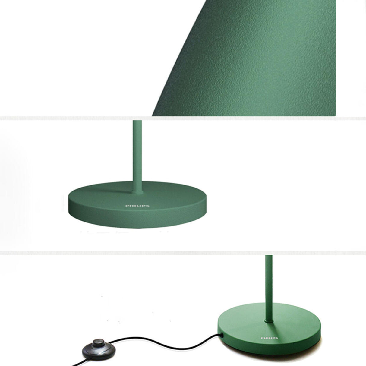 Minimalist Modern Green Barrel Metal Floor Lamp Image - 5