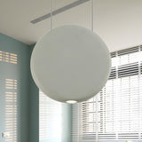 Minimalist Modern LED Resin Black Disc Pendant Light Image - 11