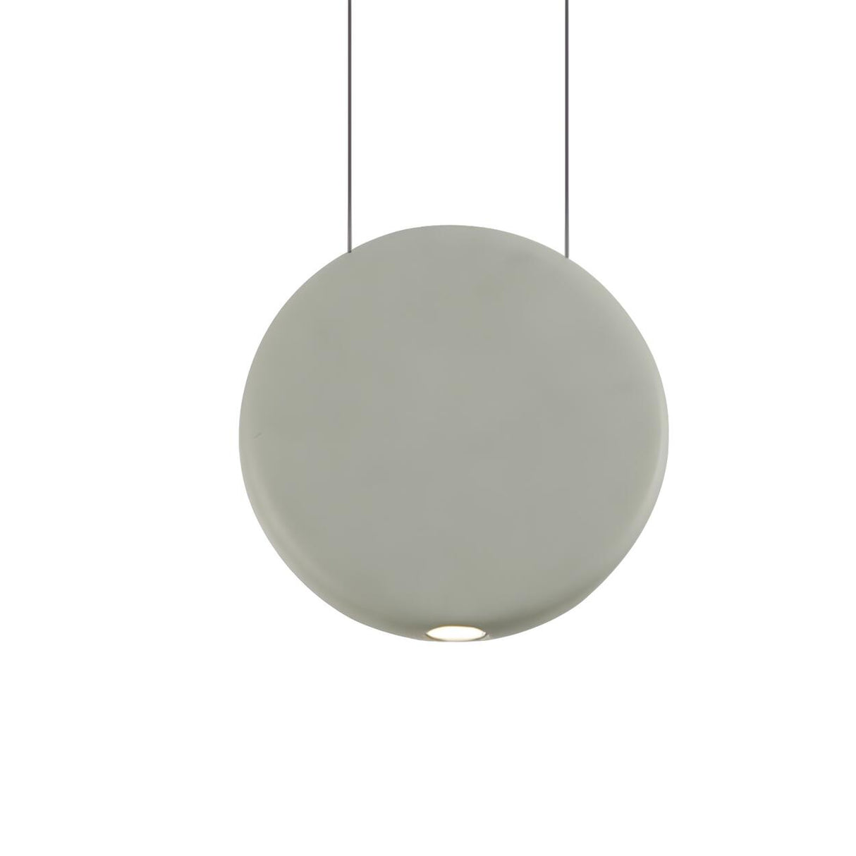 Minimalist Modern LED Resin Black Disc Pendant Light Image - 12