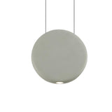 Minimalist Modern LED Resin Black Disc Pendant Light Image - 12