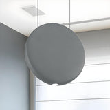 Minimalist Modern LED Resin Black Disc Pendant Light Image - 8