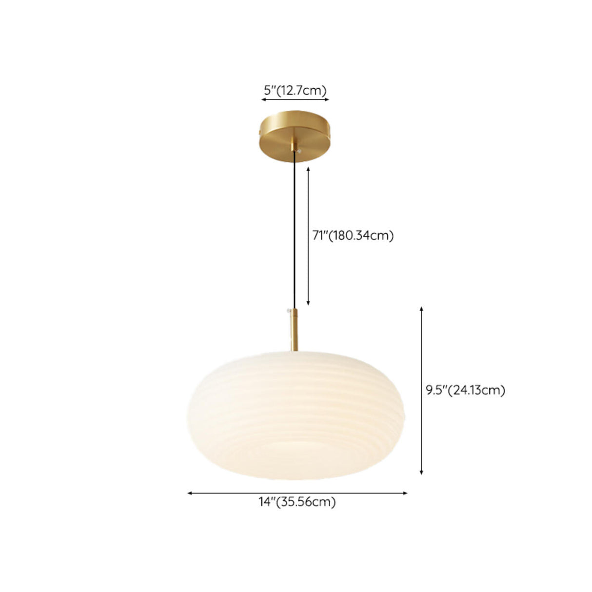 Minimalist Modern LED White Acrylic Oval Drum Pendant Light Image - 16