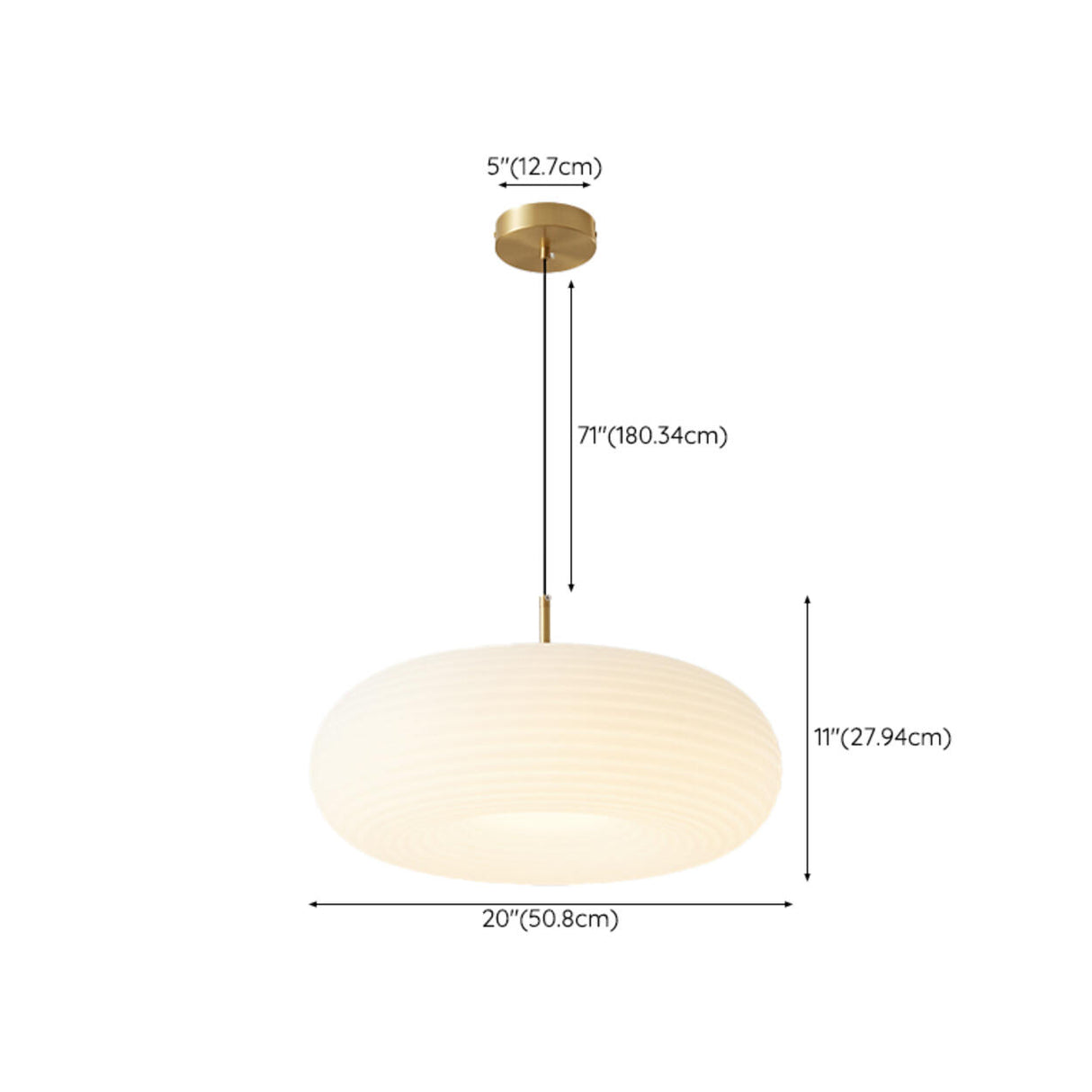 Minimalist Modern LED White Acrylic Oval Drum Pendant Light Image - 17