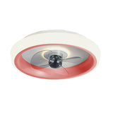 Minimalist Modern Round Flush-Mount Ceiling Fan Light Image - 9