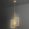 Minimalist Multiple Geometric Metal Bedroom Pendant Light Image - 13