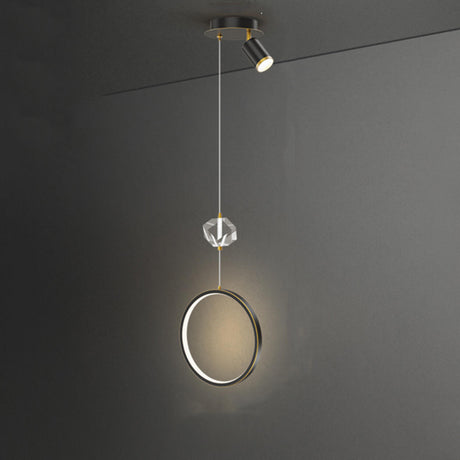 Minimalist Multiple Geometric Metal Bedroom Pendant Light Image - 2