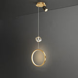 Minimalist Multiple Geometric Metal Bedroom Pendant Light Image - 3