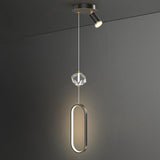 Minimalist Multiple Geometric Metal Bedroom Pendant Light Image - 7