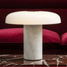 Minimalist Mushroom Black Marble Bedroom Table Lamp Image - 3