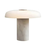 Minimalist Mushroom Black Marble Bedroom Table Lamp Image - 6