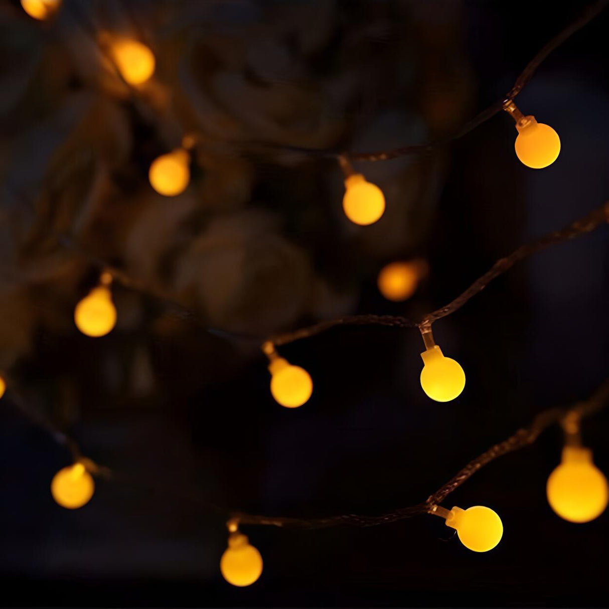 Minimalist Outdoor Ball LED Christmas String Light Image - 12