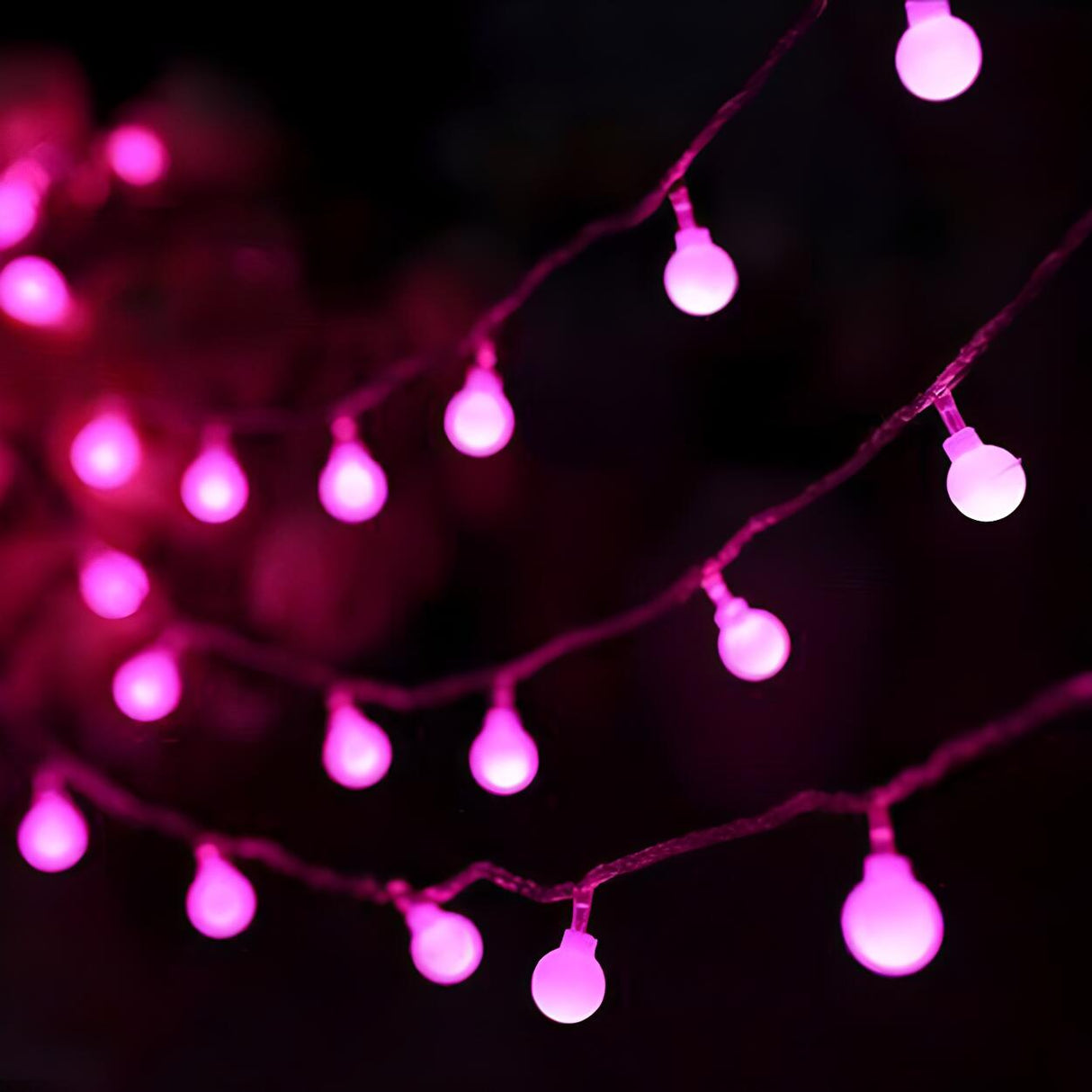 Minimalist Outdoor Ball LED Christmas String Light Image - 5