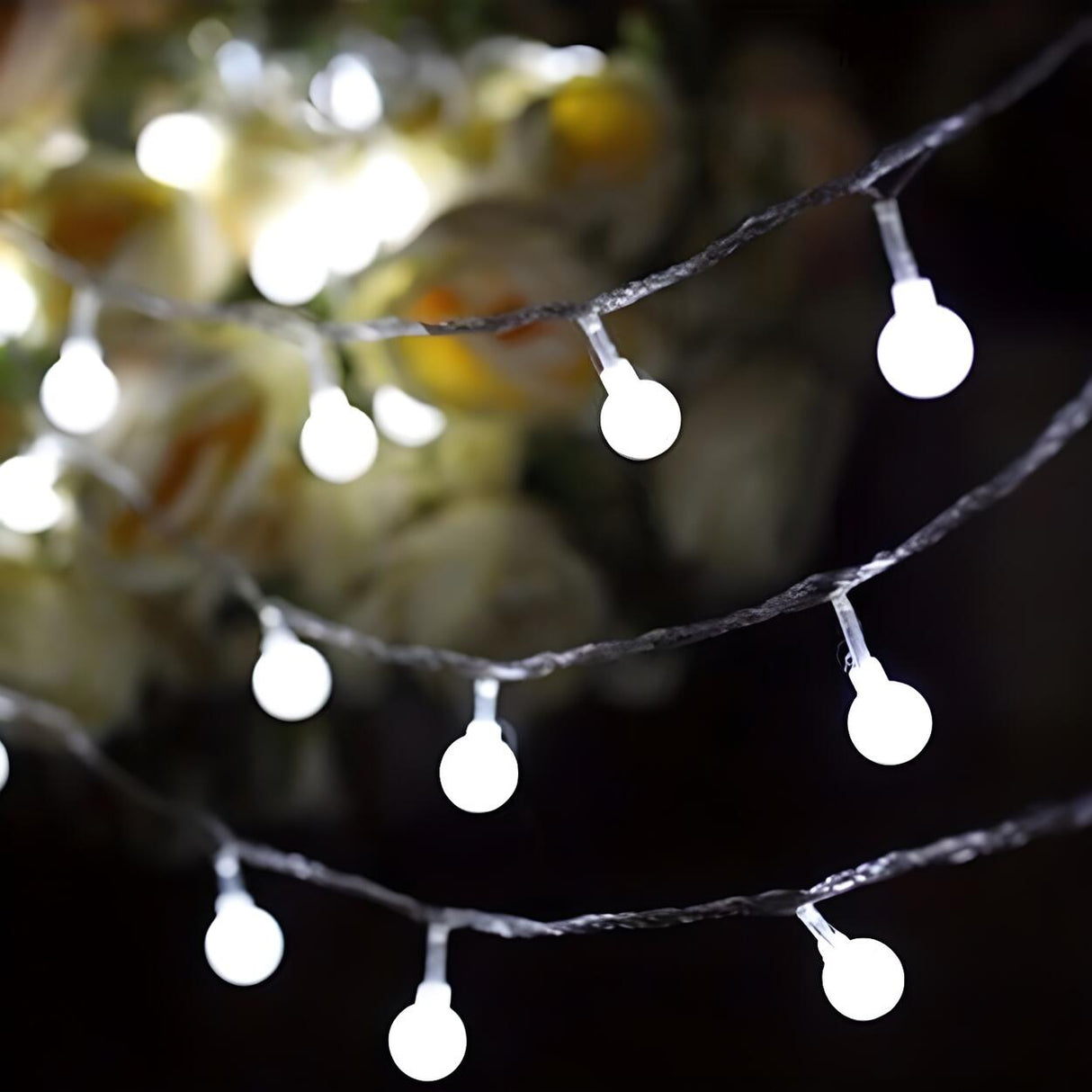 Minimalist Outdoor Ball LED Christmas String Light Image - 9