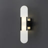 Minimalist Oval Marble Alabaster White Wall Sconce Image - 5