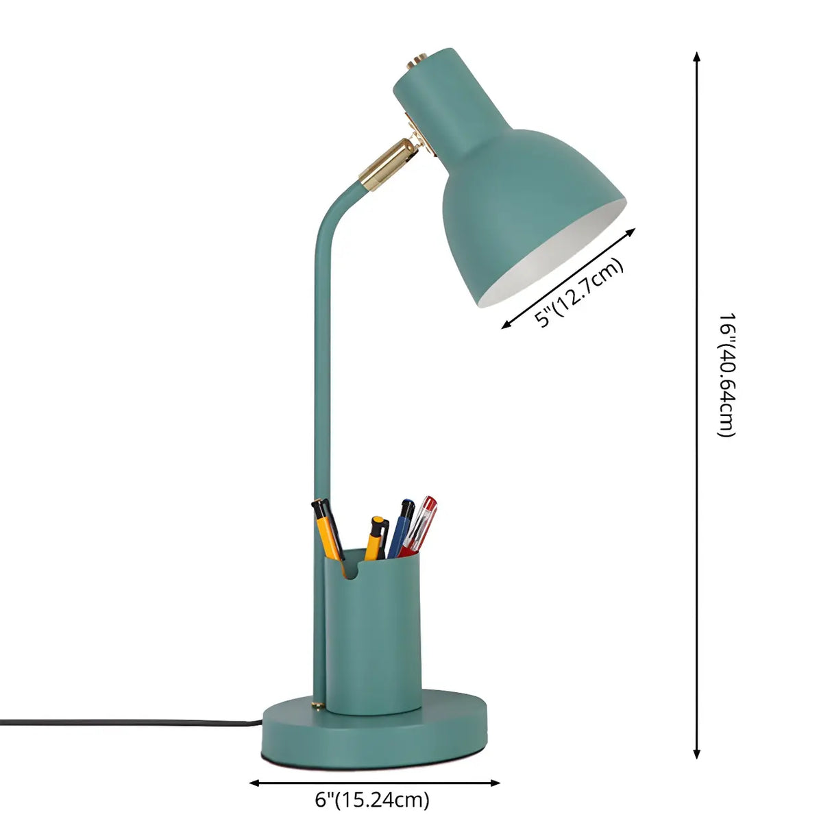 Minimalist Pink Bell Shade Metal Study Table Lamp 