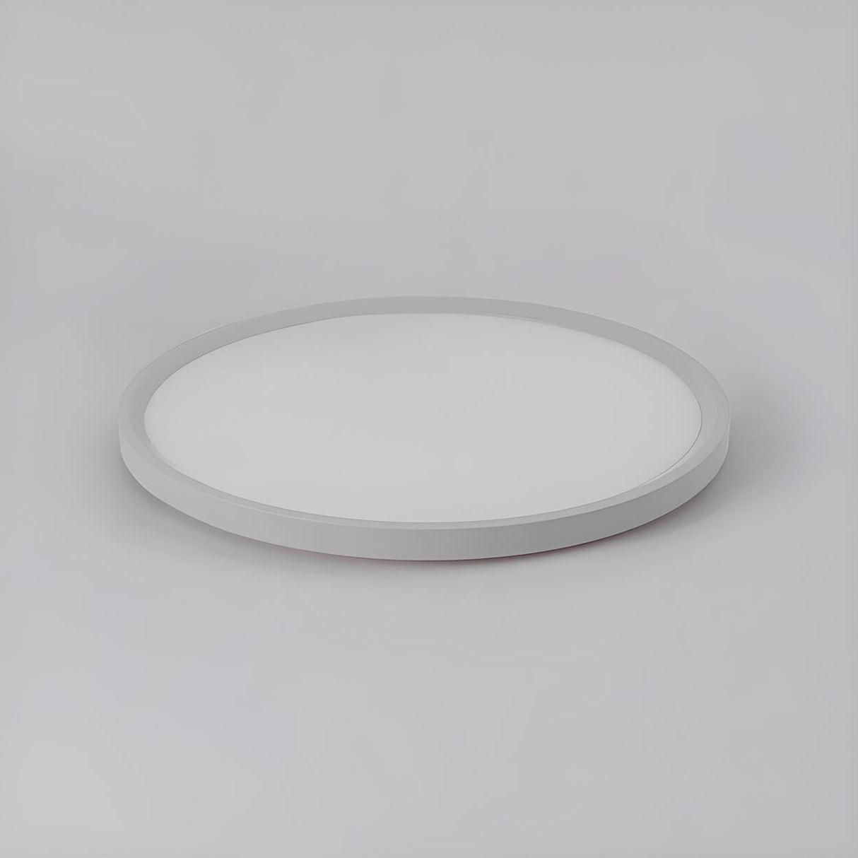 Minimalist Pink Circular LED Flush Mount Ceiling Light Image - 12