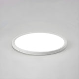 Minimalist Pink Circular LED Flush Mount Ceiling Light Image - 2