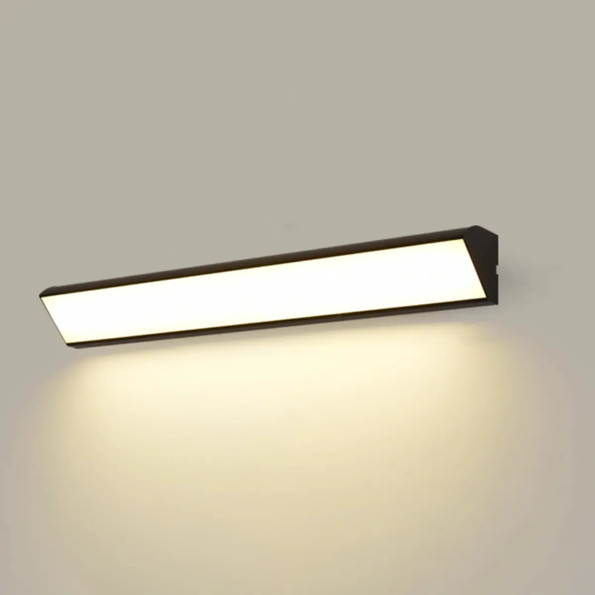 Minimalist Rectangle Metal LED Outdoor Wall Light White Image - 11