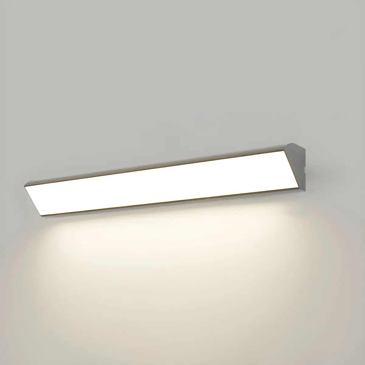 Minimalist Rectangle Metal LED Outdoor Wall Light White Image - 15