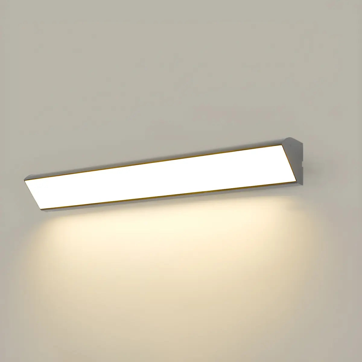 Minimalist Rectangle Metal LED Outdoor Wall Light White Image - 17