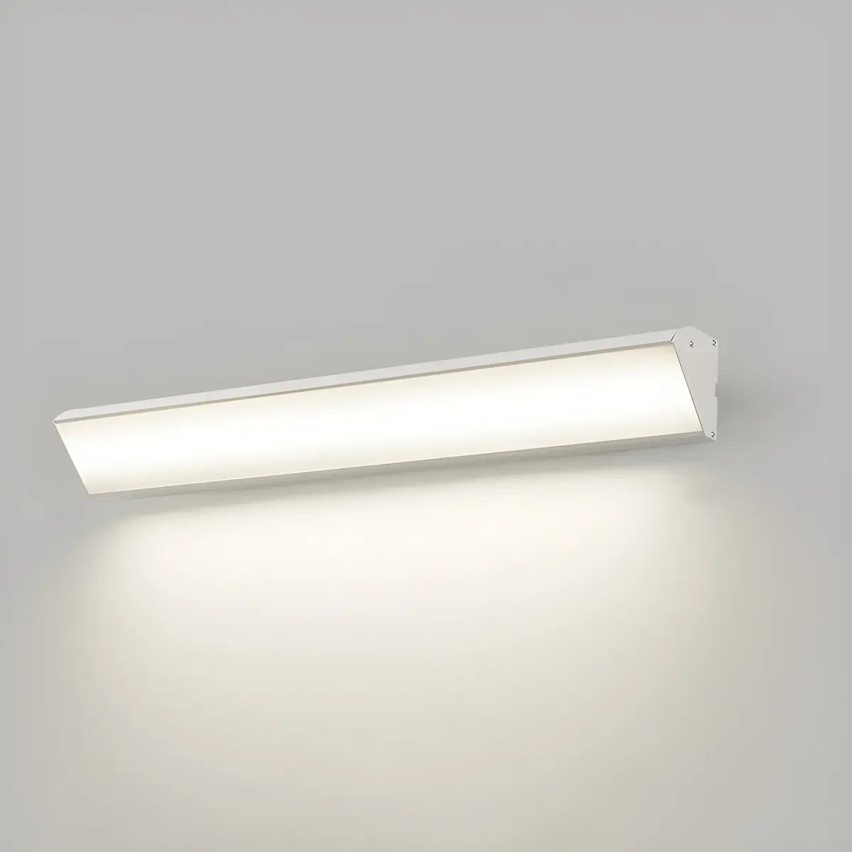 Minimalist Rectangle Metal LED Outdoor Wall Light White Image - 19