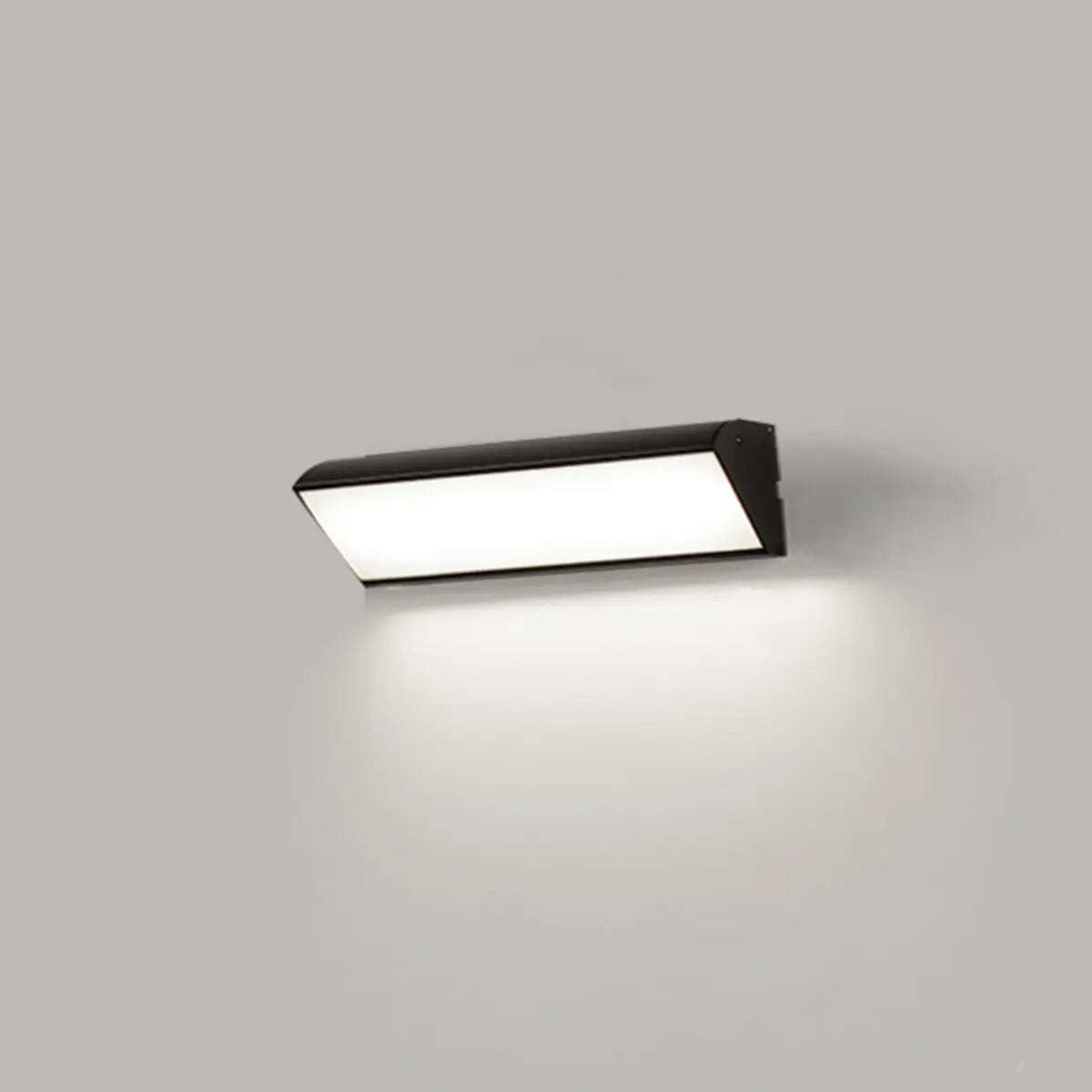 Minimalist Rectangle Metal LED Outdoor Wall Light White Image - 2