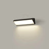 Minimalist Rectangle Metal LED Outdoor Wall Light White Image - 3