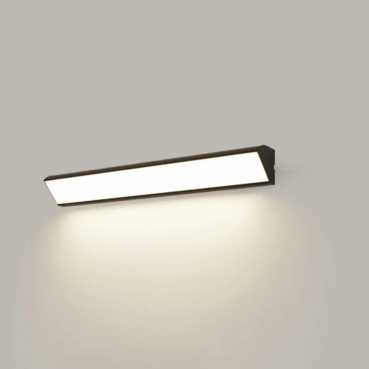 Minimalist Rectangle Metal LED Outdoor Wall Light White Image - 5