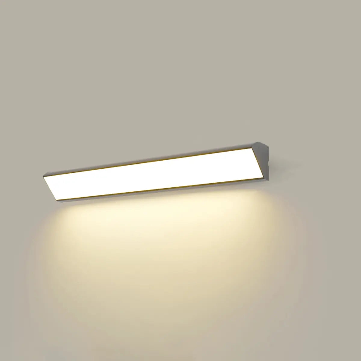 Minimalist Rectangle Metal LED Outdoor Wall Light White Image - 9