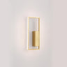 Minimalist Rectangular Black Frame LED Wall Sconce Image - 10