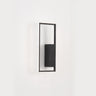 Minimalist Rectangular Black Frame LED Wall Sconce Image - 6