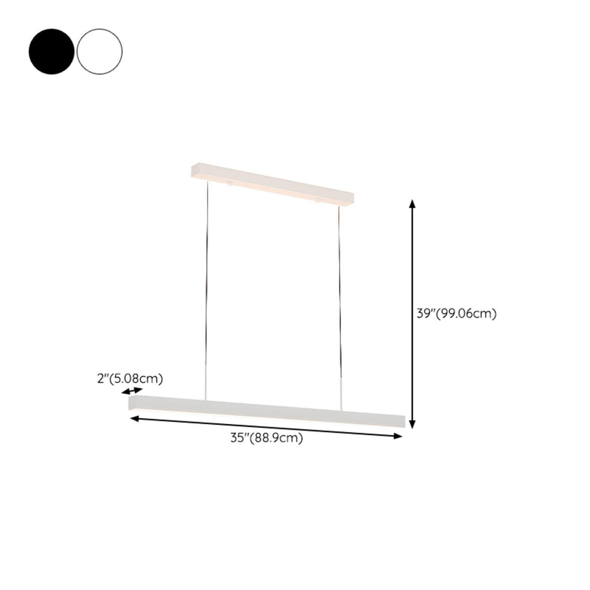 Minimalist Rectangular LED Island Ceiling Light 