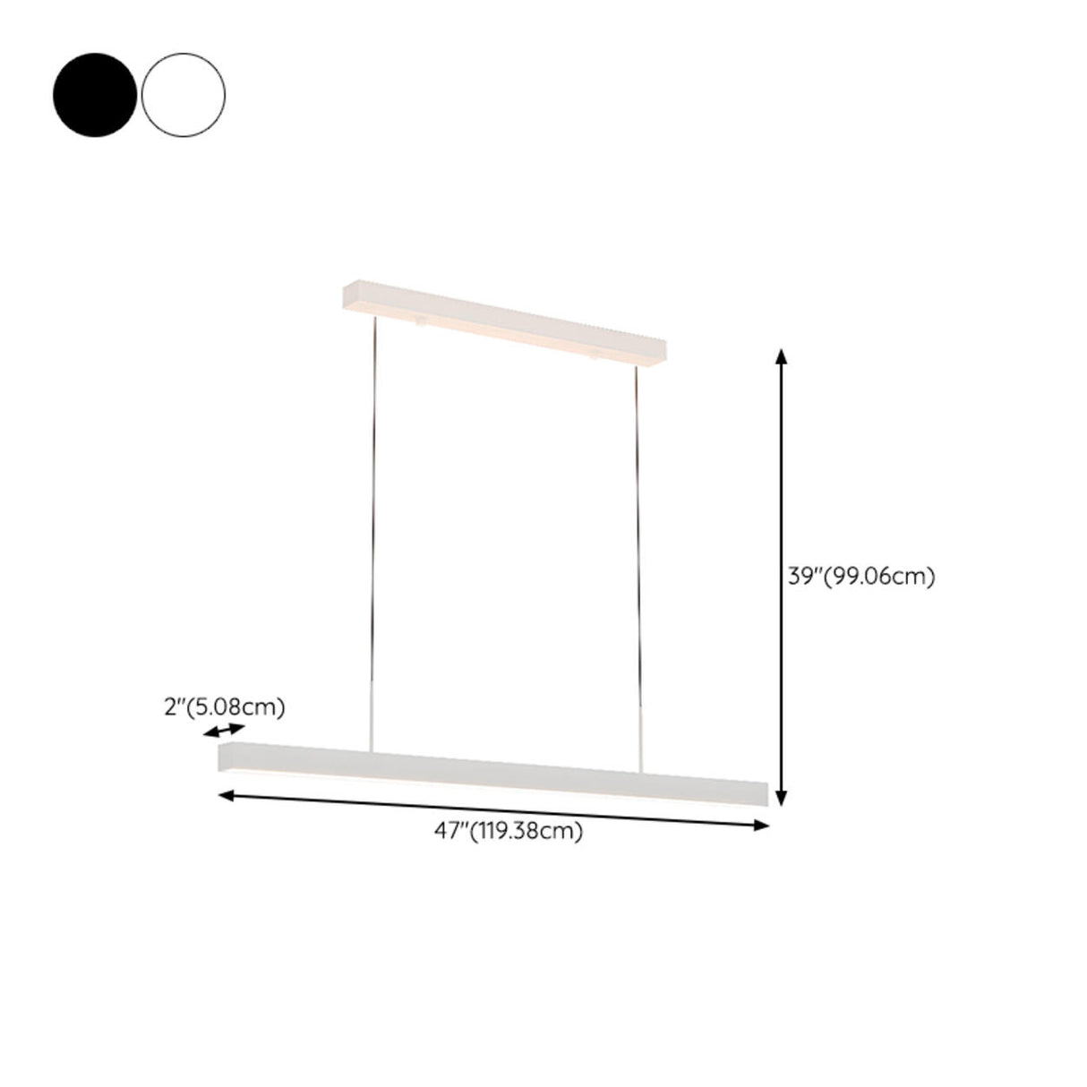 Minimalist Rectangular LED Island Ceiling Light Image - 17