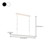 Minimalist Rectangular LED Island Ceiling Light Image - 17